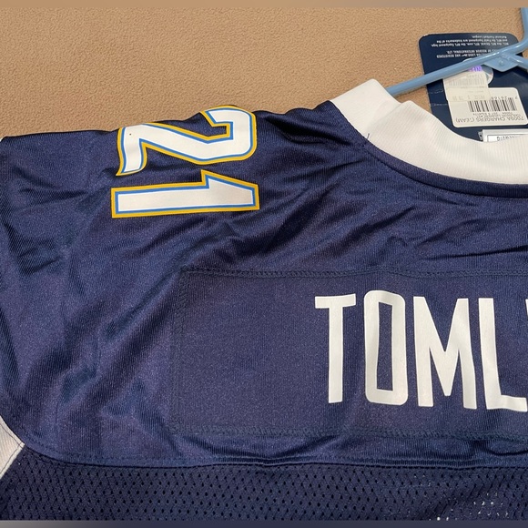 NFL San Diego Chargers NWT XXL Reebok Ladainian Tomlinson #21 Reebok home Jersey - Picture 11 of 12